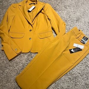 NY & Co Yellow Business Suit